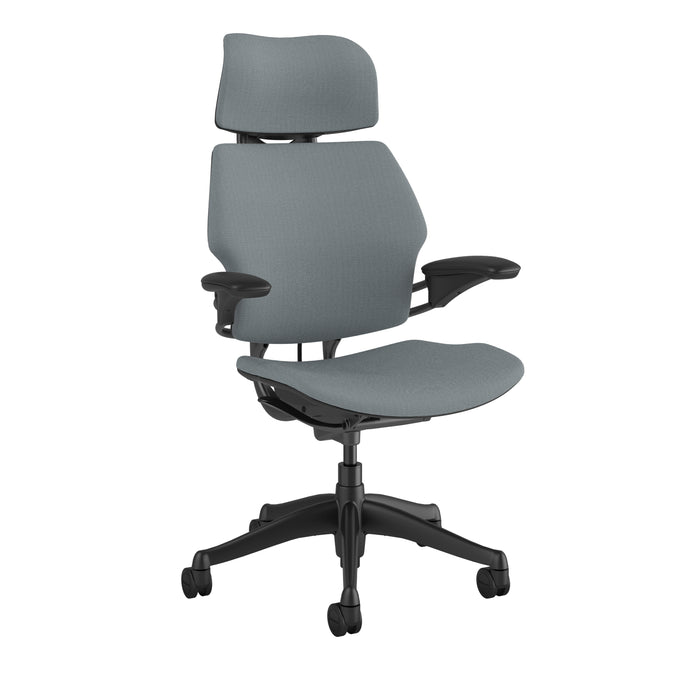 Freedom Office Chair with Headrest | Relax The Back | in textile Corde 4 color Medium Grey
