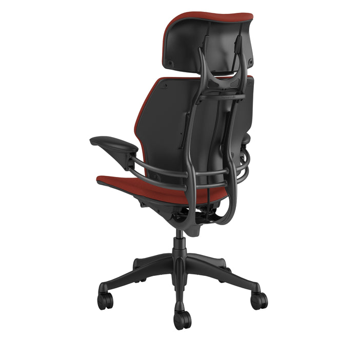 Freedom Office Chair with Headrest | Relax The Back | in textile Corde 4 color Parma Red