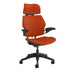 Freedom Office Chair with Headrest | Relax The Back | in textile Corde 4 color Pumpkin