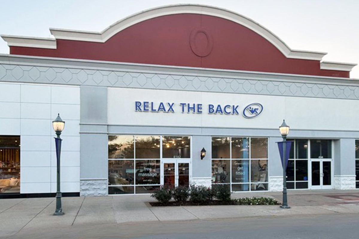 Relax The Back Louisville storefront at the Paddock Shops, 4142 Summit Plaza Dr
