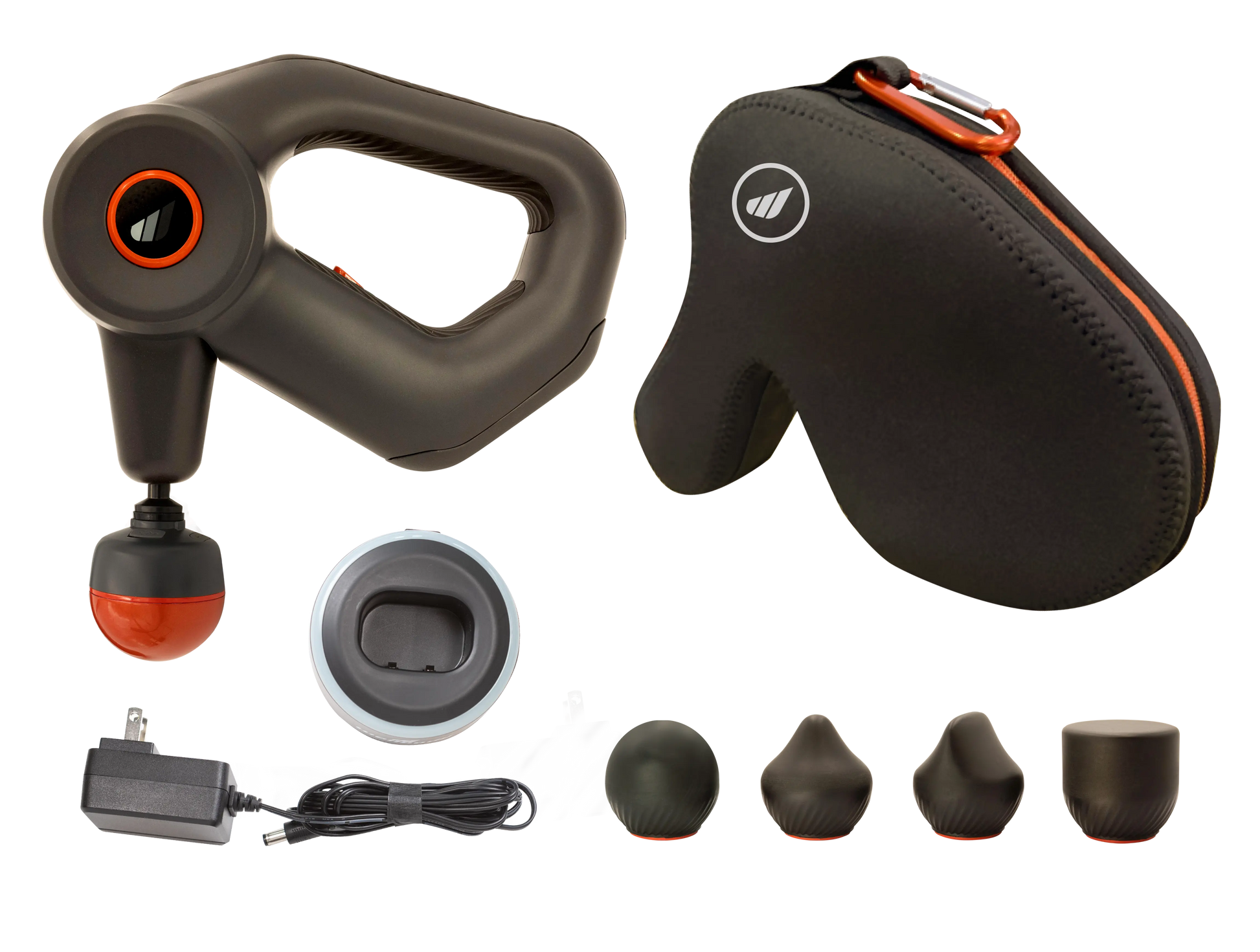 WellBody® 3 Massage Gun with HeatBall™ Technology what comes in the box image