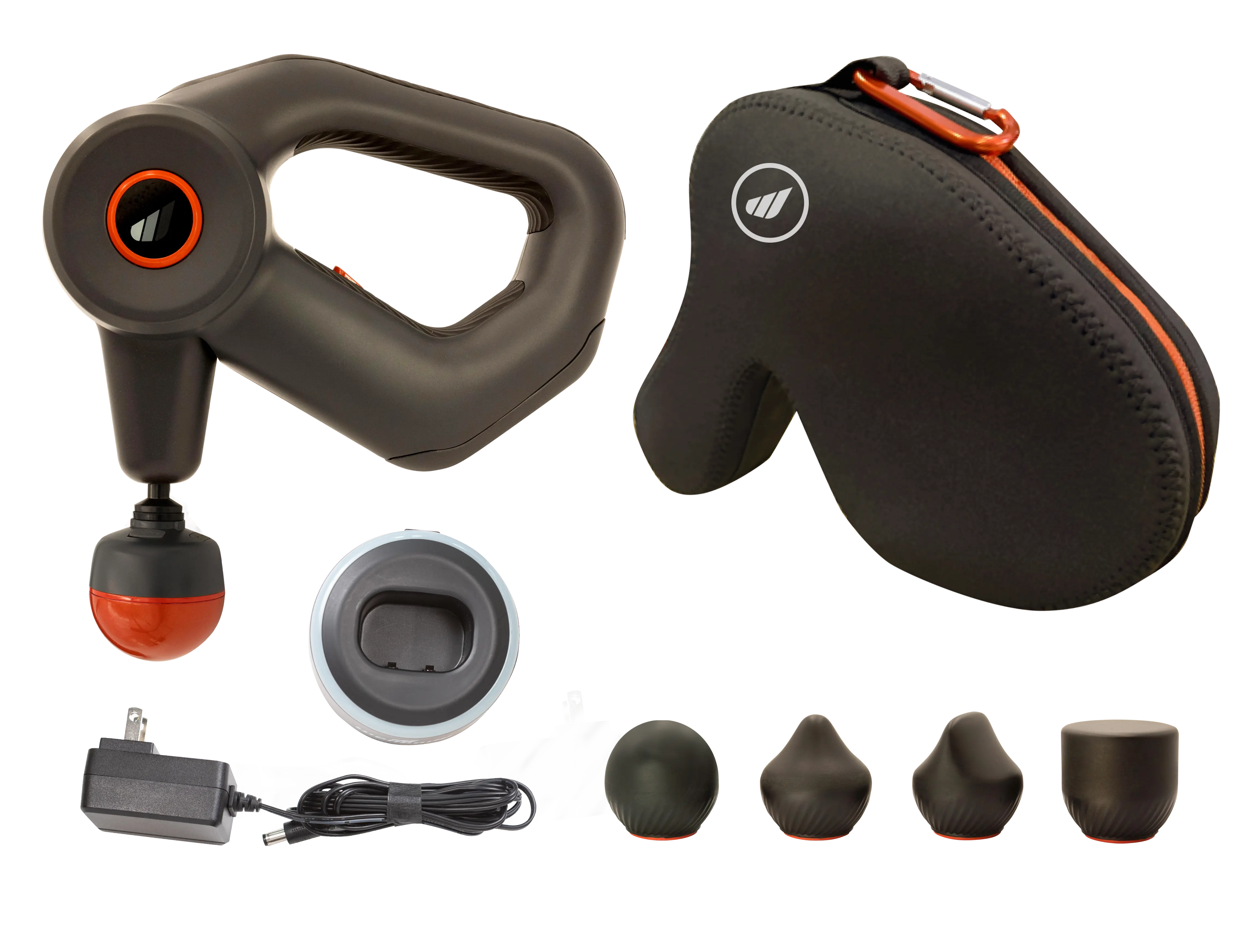 WellBody® 3 Massage Gun with HeatBall™ Technology what comes in the box image