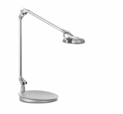 Side view product image of the Element Adjustable Desk Lamp in silver