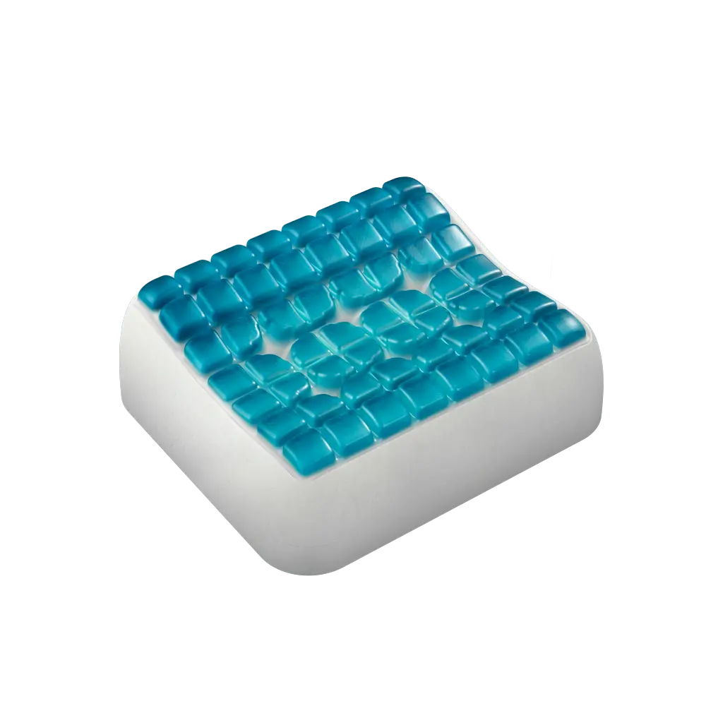 Anatomic Travel Pillow by Technogel® without cover showing internal gel material