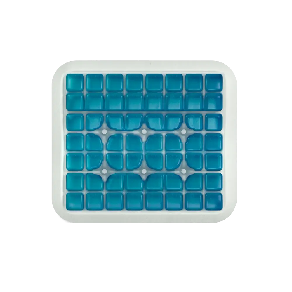 Anatomic Travel Pillow by Technogel® without cover showing internal gel material