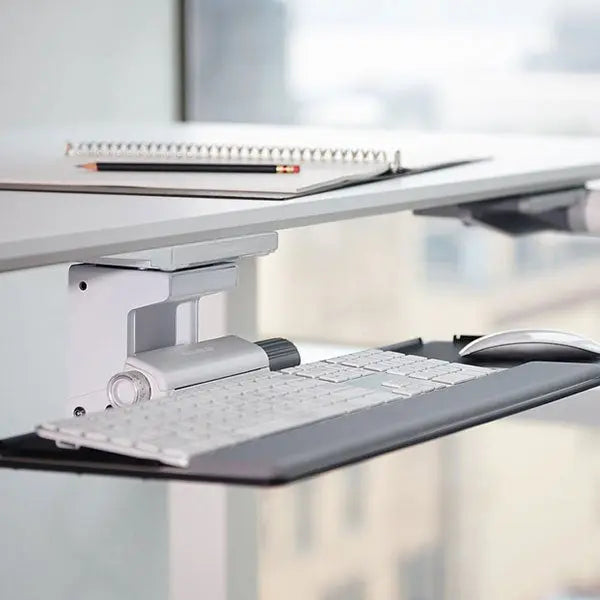 Floating Desk Keyboard Tray System | Ergonomic Under-Desk Mount