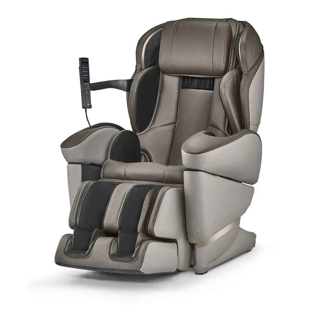 A side view of the brown JP3000 Massage Chair.