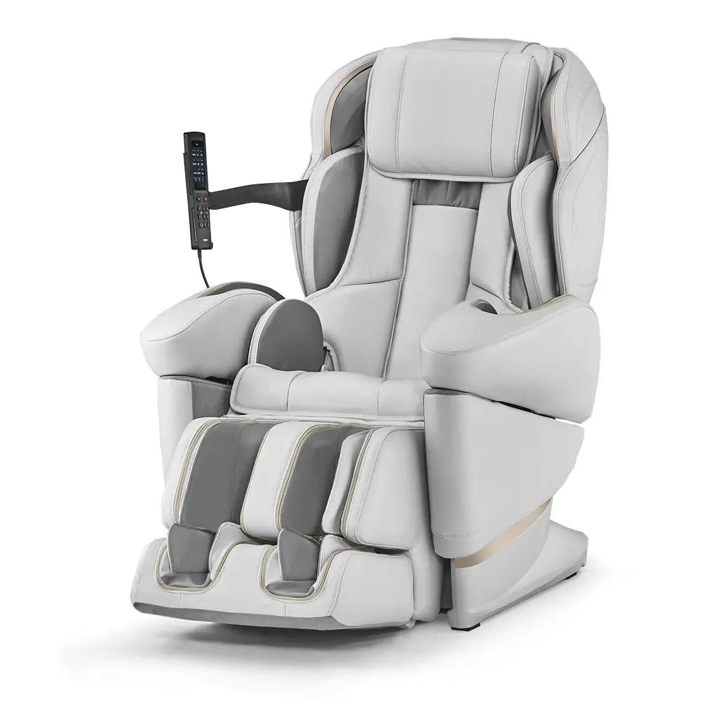 A side view of the white JP3000 Massage Chair.