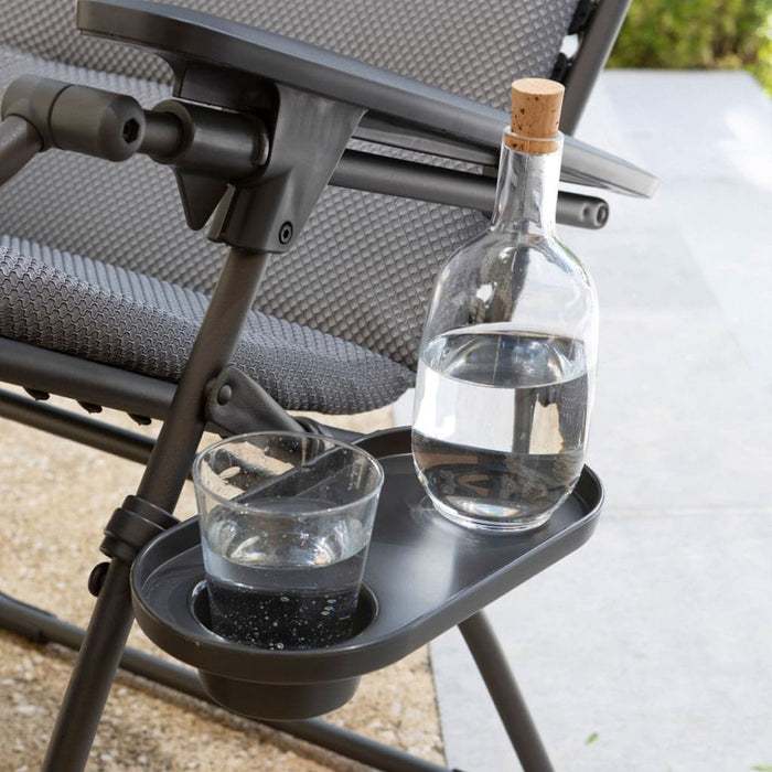 Lafuma cup holder with water cup | Relax The Back | Zero Gravity Chairs | Reclinable Chair | Zero Gravity Recliner