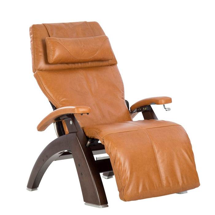Perfect Chair® Classic Manual Recliner by Human Touch® in Saddle Dark Walnut
