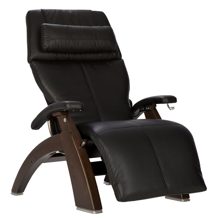 Perfect Chair® Classic Manual Recliner by Human Touch® in Black Dark Walnut | Relax The Back | Zero Gravity Chairs | Reclinable Chair | Zero Gravity Recliner