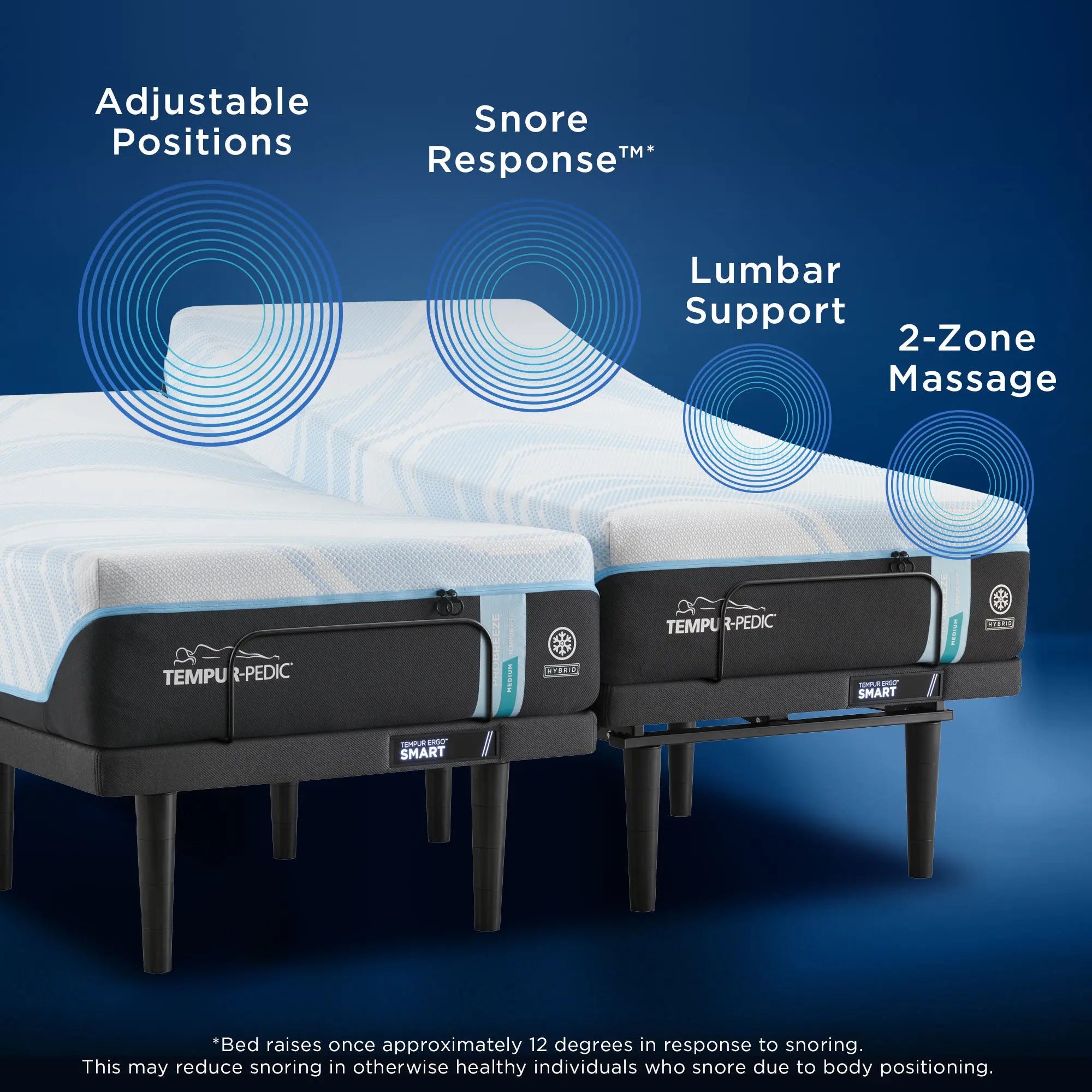 TEMPUR-Ergo® Smart Adjustable Base | Sleeptracker-AI® & Snore