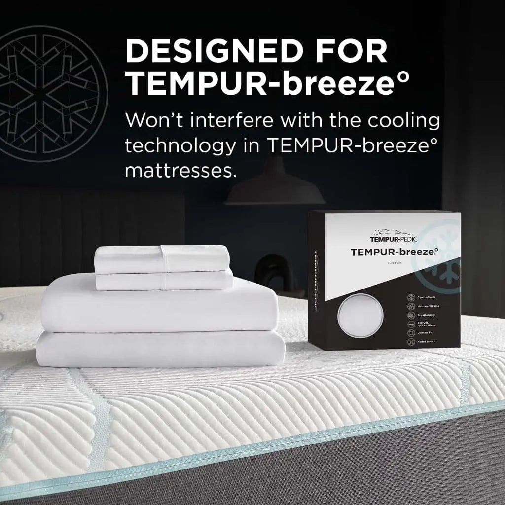 TEMPUR-breeze° Cooling Sheet Set | Breathable Sheets for Hot