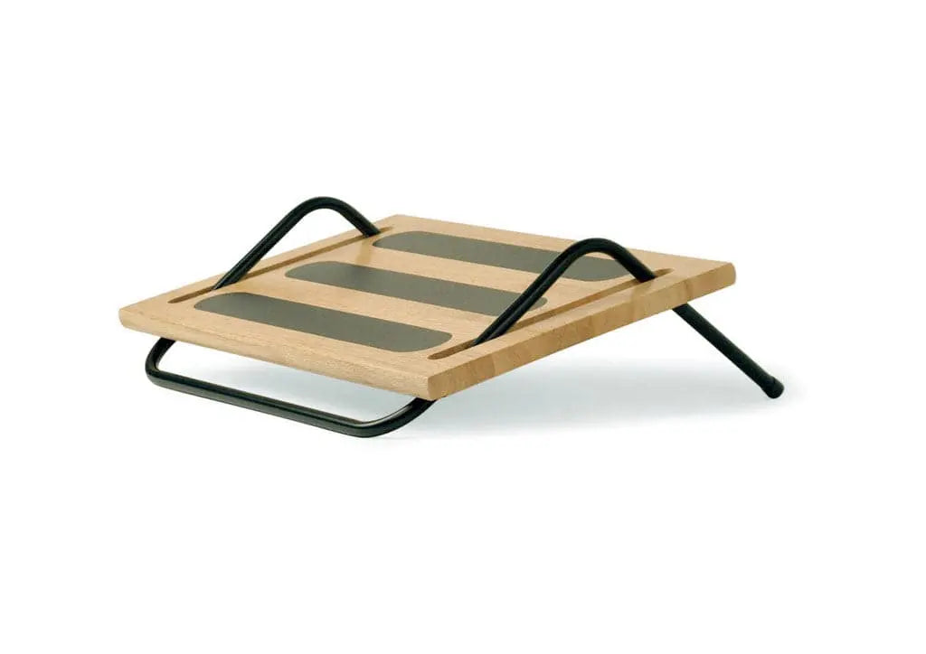 FR100 Tilting Foot Rest by Humanscale, natural wood finish