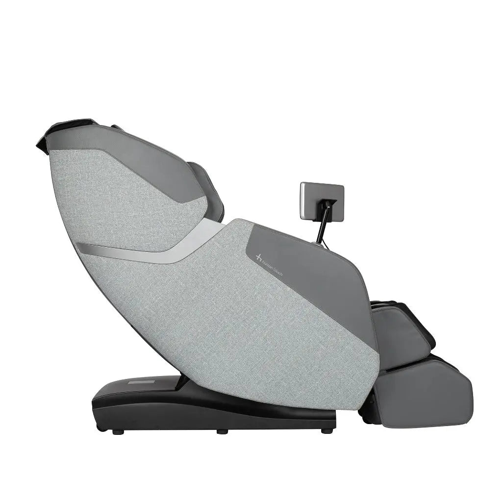 A side view of the WholeBody® ROVE Massage Chair by Human Touch® on a white background