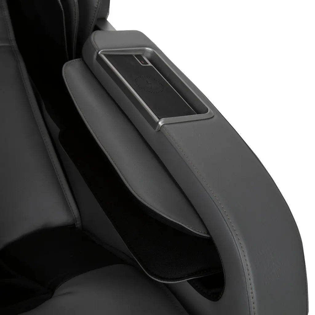 A view of the armrest of the WholeBody® ROVE Massage Chair by Human Touch®