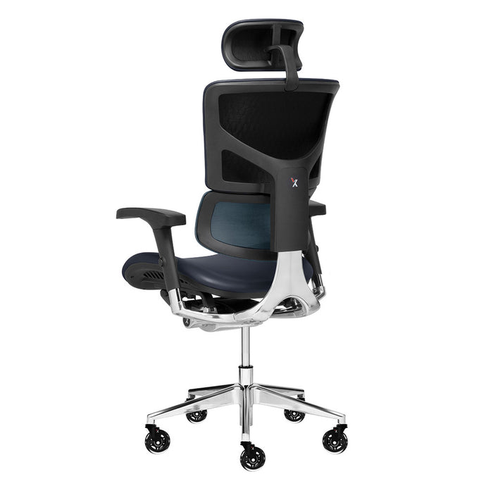 X-Tech Ultimate Executive Chair by X-Chair in the color Navy | x chairs | the x chair | x chair office chair | x chair