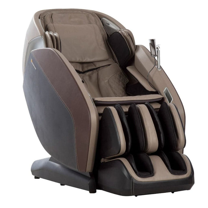 Front view of the Certus Massage Chair by Human Touch in the color brown