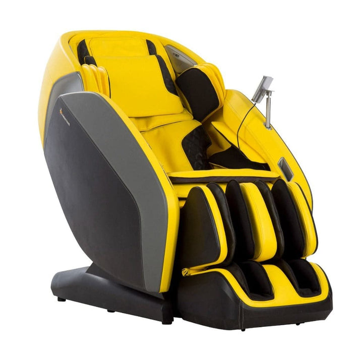 Front view of the Certus Massage Chair by Human Touch in the color yellow