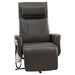 Front view of the Circa Zero Gravity Swivel Chair in espresso | Relax The Back