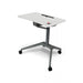 X-Table Mobile Height Adjustable Desk by X-Chair in white